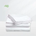 Bộ drap mền cotton trắng Anita chất liệu cotton mềm mại, thấm hút tốt