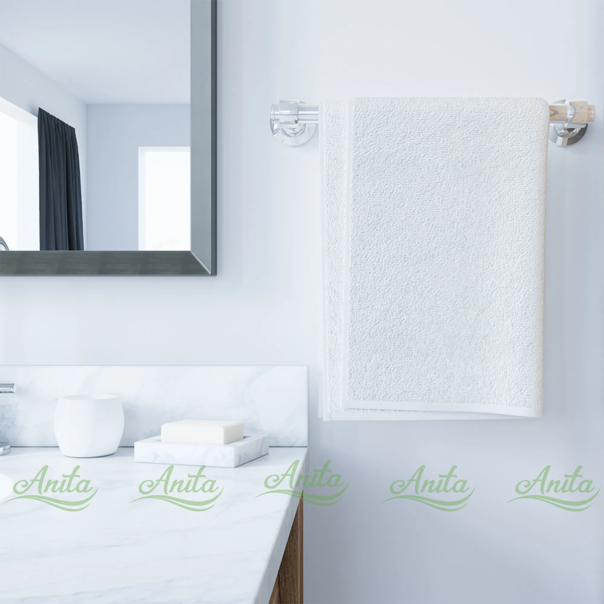 Thiết kế khăn tắm Anita đơn giản, sang trọng cho resort.